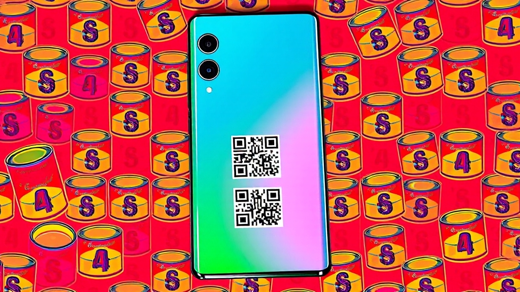 eSIM, 더 편리하게! (popart 스타일)