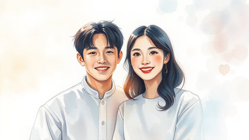 영자와 영숙, 방송 속 매력 분석! (watercolor 스타일)