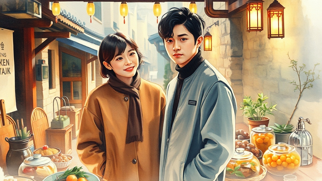 '당신의 맛' 어떤 드라마인가요? (watercolor 스타일)