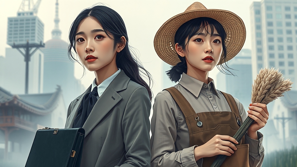 화려한 출연진 소개 (illustration 스타일)