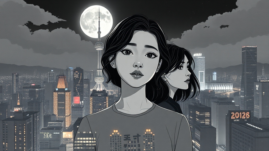 '미지의 서울', 놓치지 마세요! (illustration 스타일)
