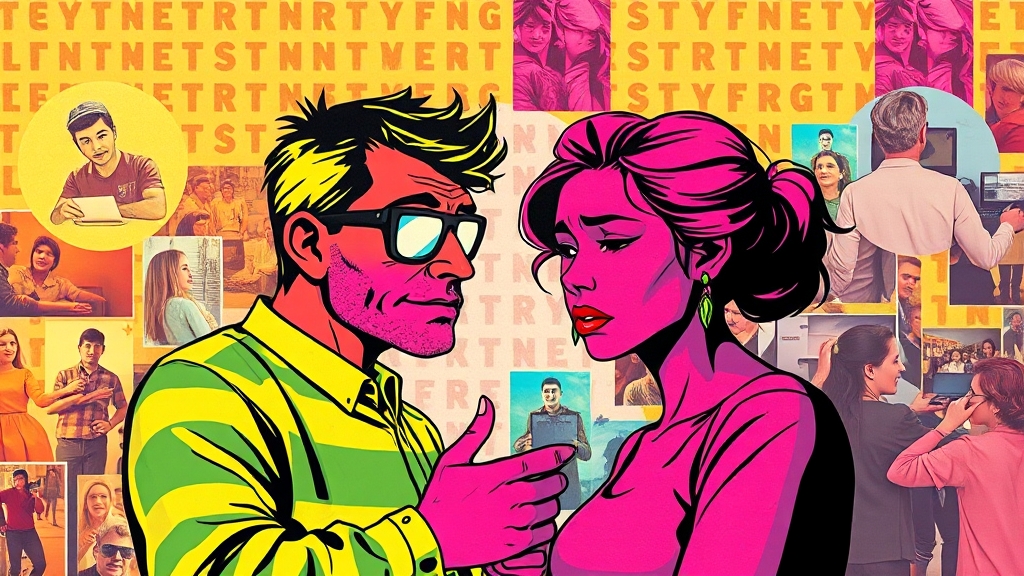사회에 던지는 메시지는? (popart 스타일)