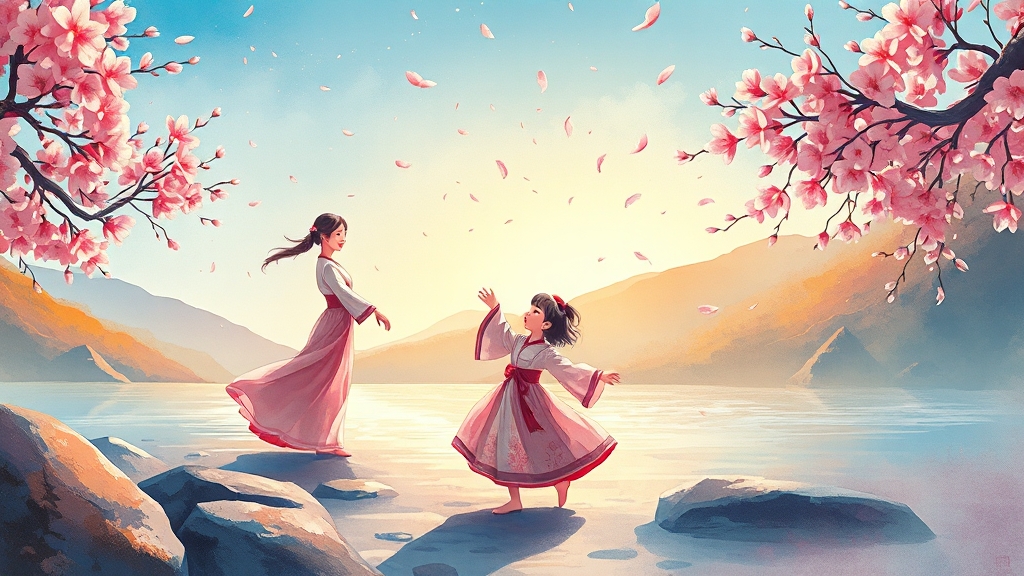 축제장 주변 볼거리 (illustration 스타일)