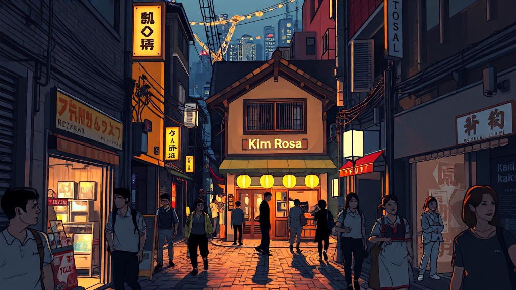 서울의 색다른 매력 발견 (cartoon 스타일)
