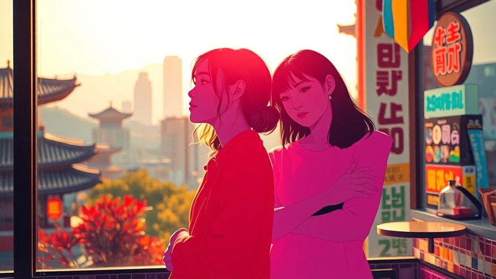'미지의 서울'이 전하는 메시지 (popart 스타일)