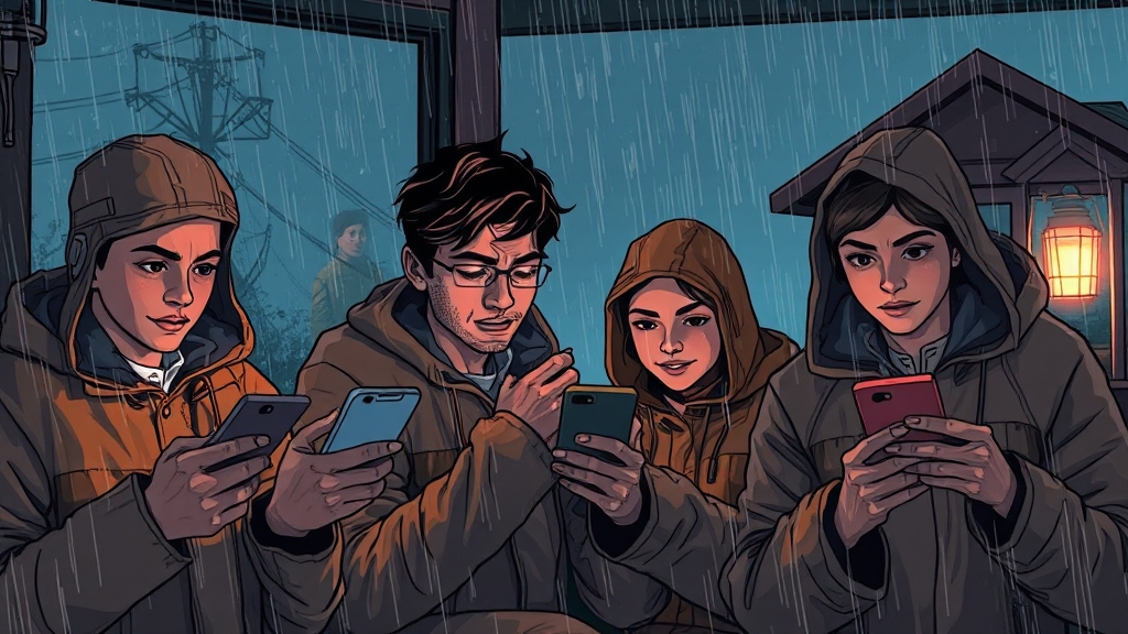 재난 종류별 정보 & 행동 요령 (illustration 스타일)