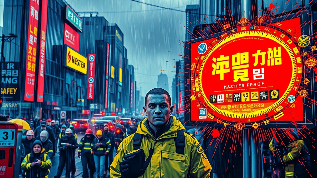 지역별 재난 상황 & 대피 정보 (popart 스타일)