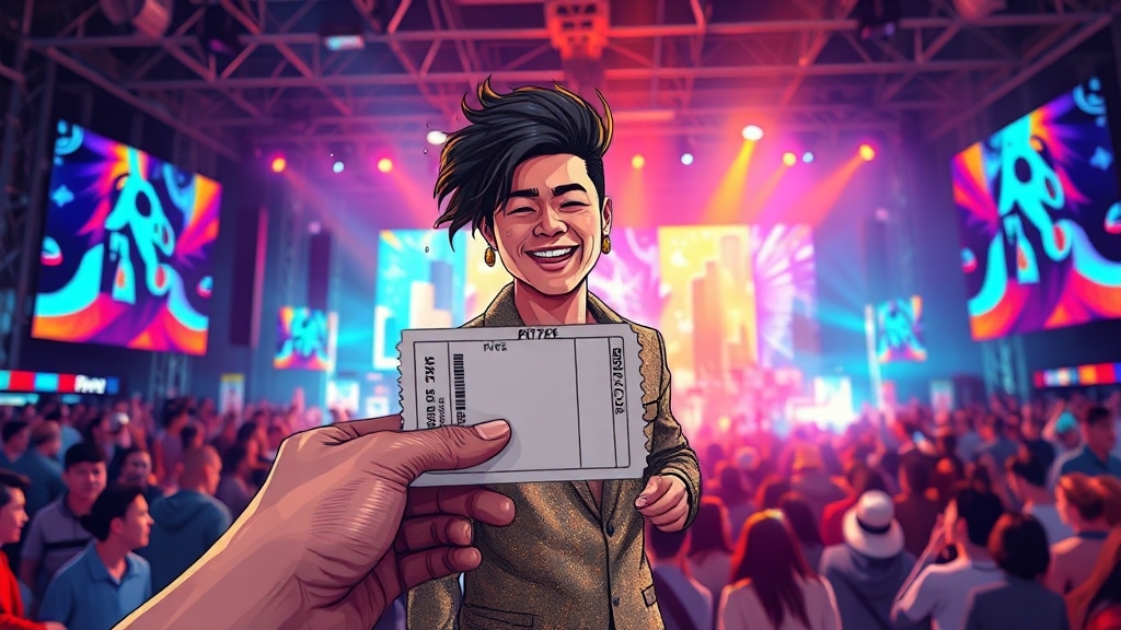 티켓팅 예매 일정 (illustration 스타일)