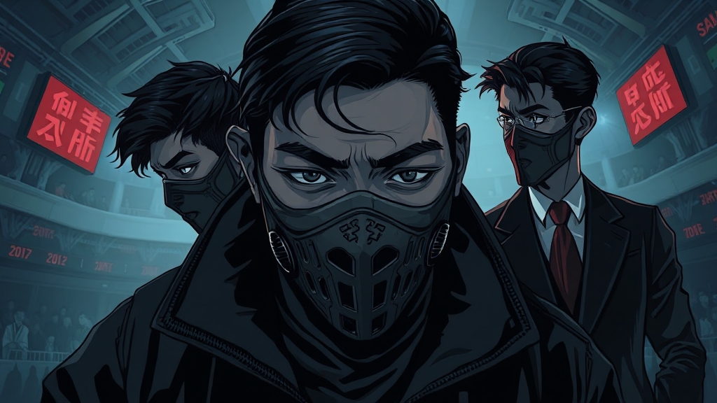 프론트맨과 황준호 (illustration 스타일)