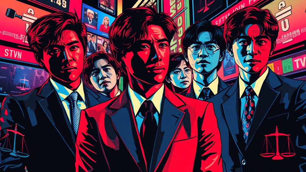 드라마 '서초동' 개요 (popart 스타일)