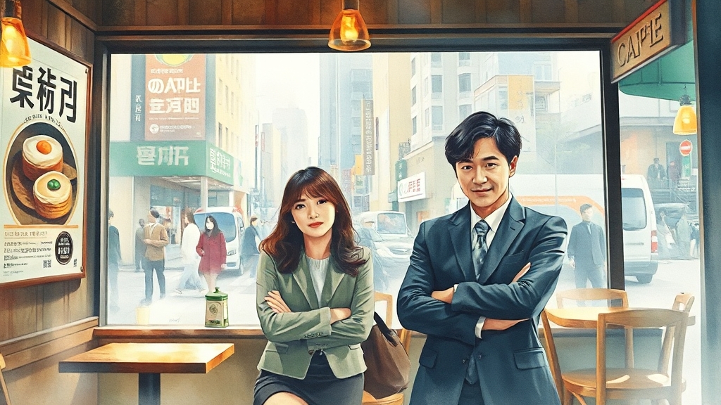 드라마 촬영 장소와 비하인드 스토리 (watercolor 스타일)