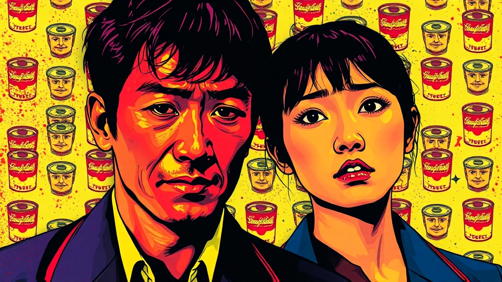 광수의 집착적 언행과 현숙 반응 (popart 스타일)