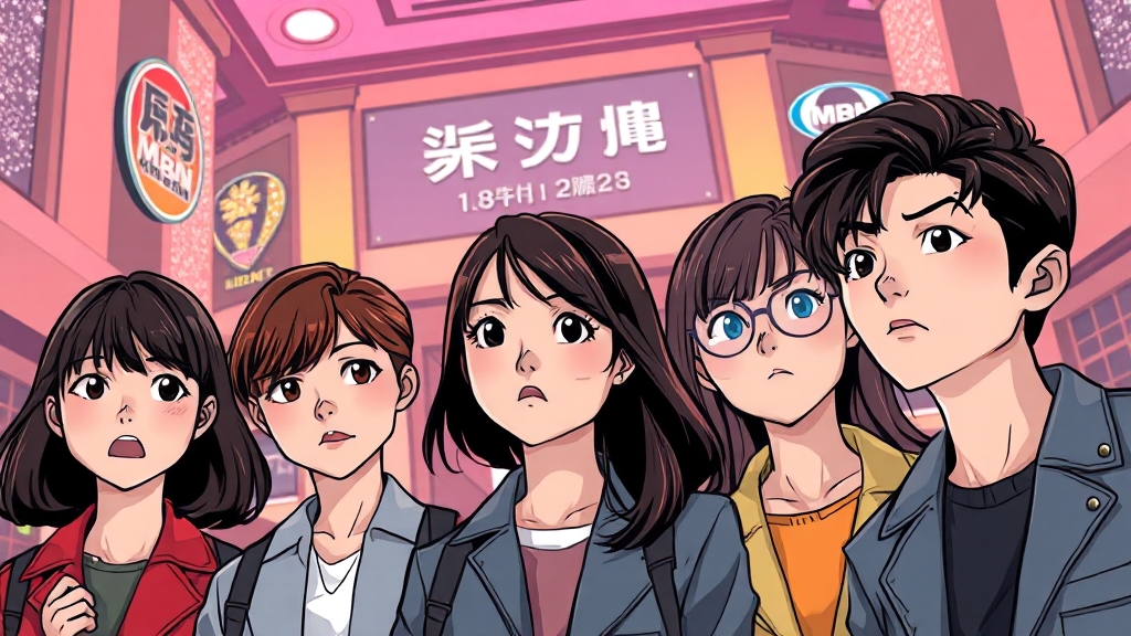 드라마 제작 정보 및 공개 일정 (cartoon 스타일)