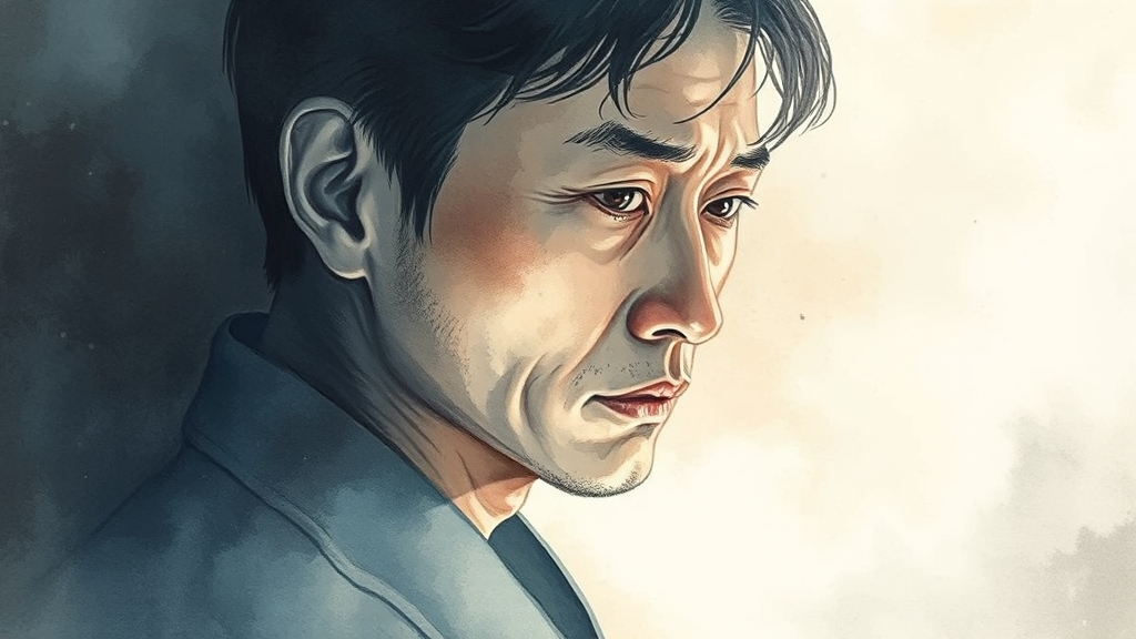 프론트맨 황인호의 과거와 시즌3 반전 예측 (watercolor 스타일)