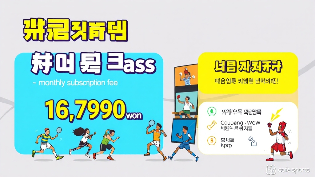 스포츠패스 가격 및 구독 방법 알아보기 (cartoon 스타일)