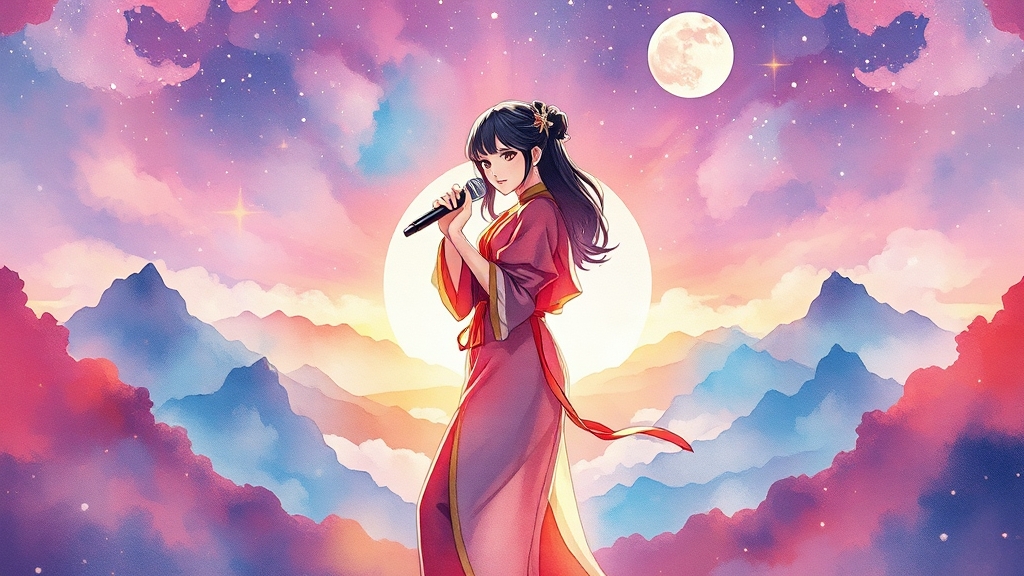 인기 아이돌 퀴즈 주제는? (watercolor 스타일)