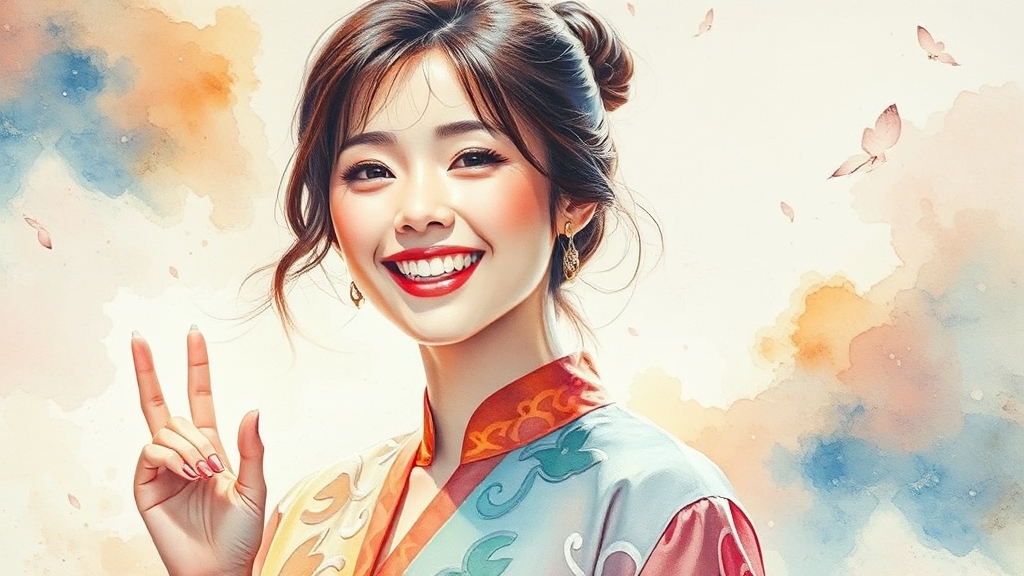 신봉선 프로필: 기본 정보 & 활동 (watercolor 스타일)