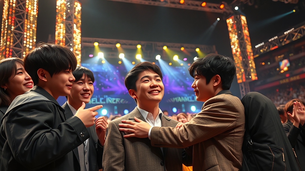 WSG워너비, 음악중심 1위 감동 실화 (realistic 스타일)