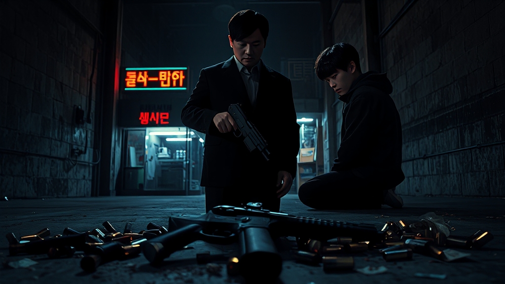 흥미진진한 줄거리와 반전 (realistic 스타일)