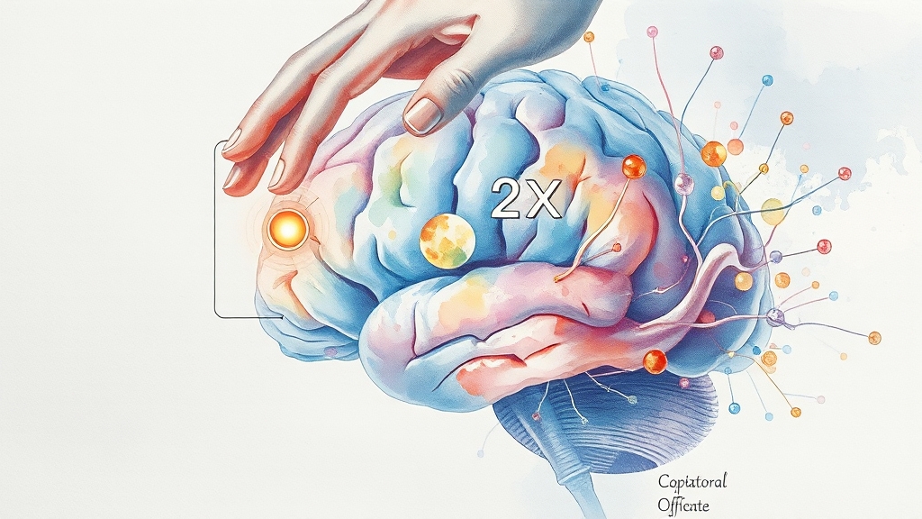 2배속 시청, 학습 효과와 정보 습득량 변화 (watercolor 스타일)