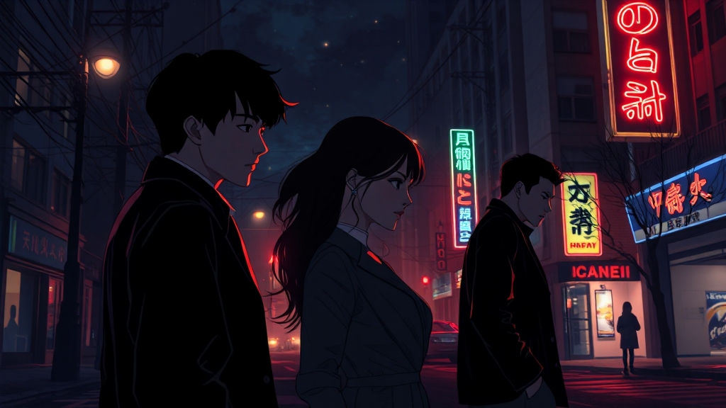 주요 출연진 및 등장인물 소개 (illustration 스타일)