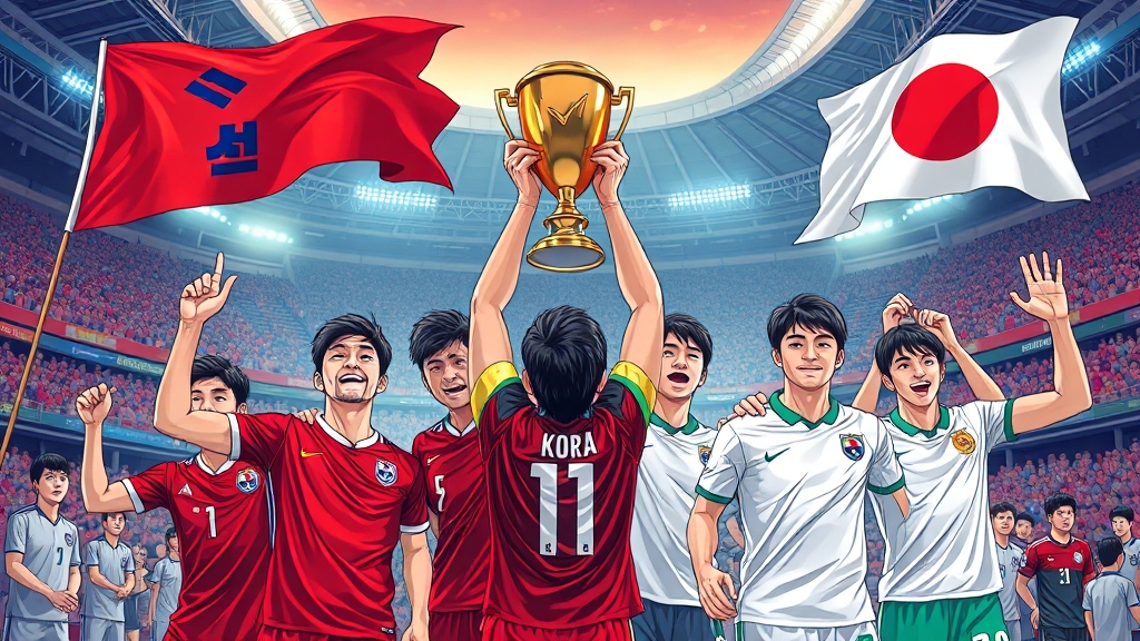 2025 동아시안컵 개요 (illustration 스타일)