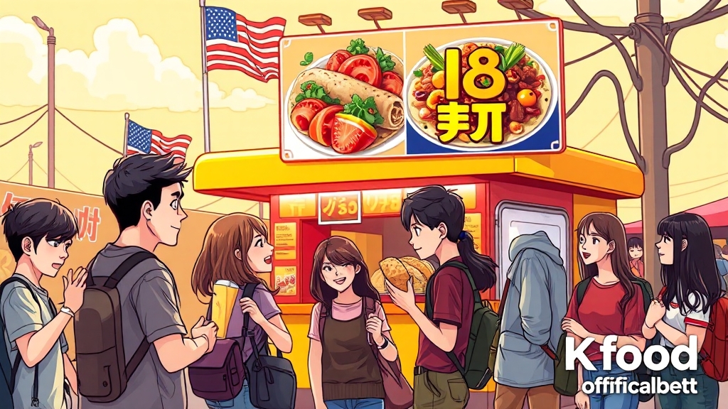 K-식품 재조명과 정부 전략 (cartoon 스타일)