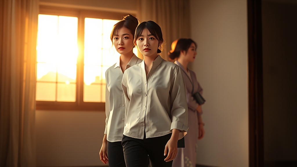 복희누나: 인물 관계도 (realistic 스타일)