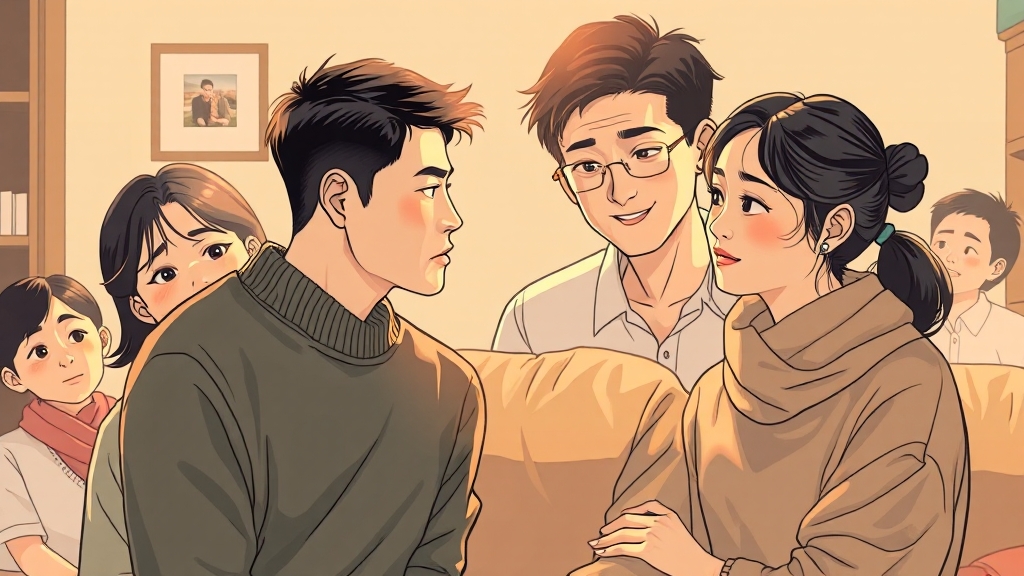주요 등장인물 관계 (illustration 스타일)