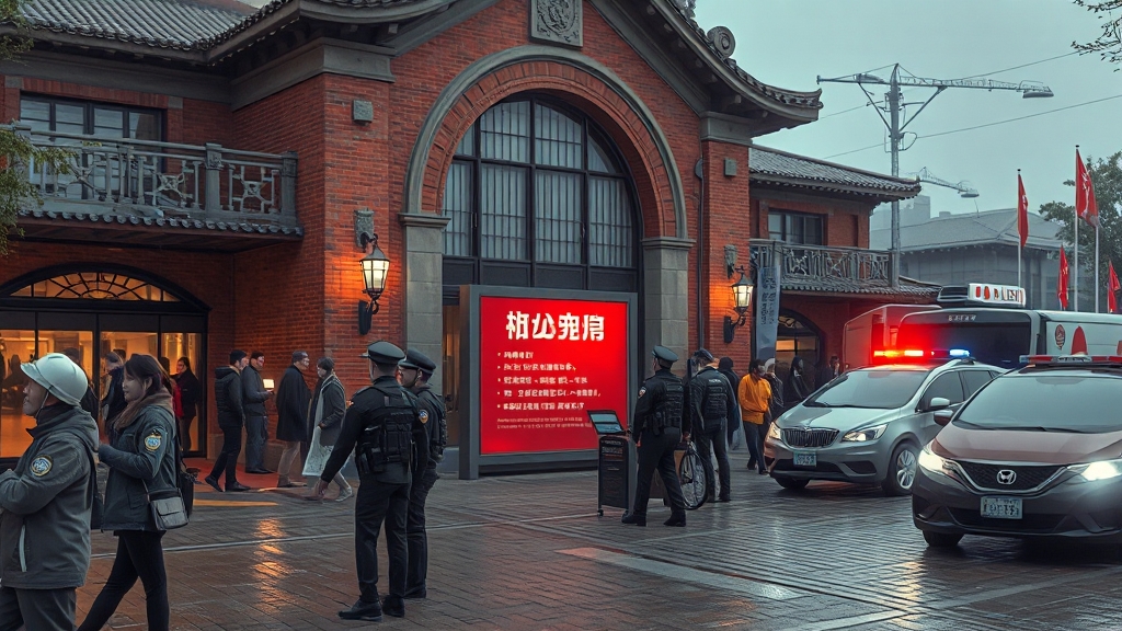 폭발물 신고, 긴박했던 현장 (realistic 스타일)