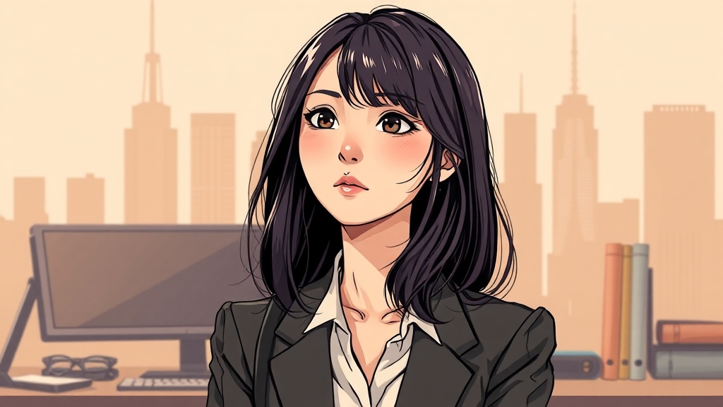 옥순의 현재와 미래 (illustration 스타일)