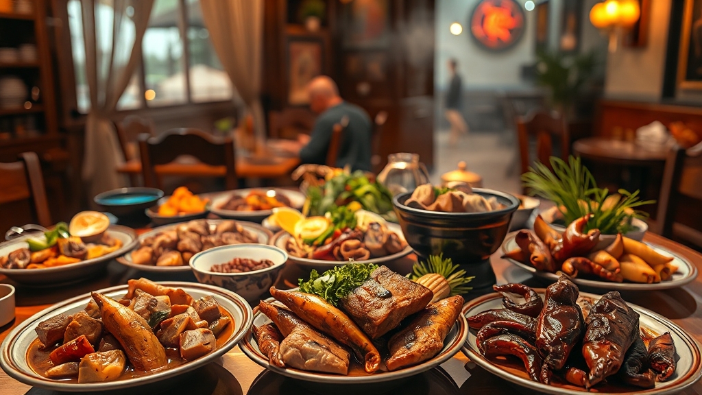 방송 맛집: 비하인드 스토리 (realistic 스타일)