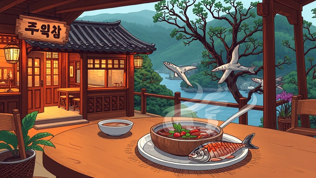 '한국인의 밥상' 맛집 탐구 (cartoon 스타일)