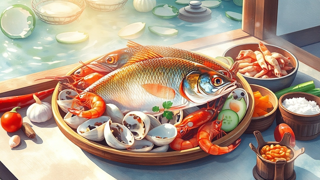 밥상에 오르는 음식 이야기 (illustration 스타일)
