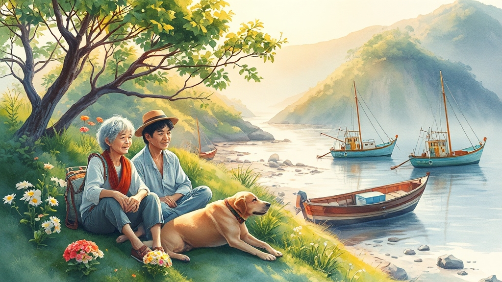 섬총각 영웅, 어떤 내용? (watercolor 스타일)