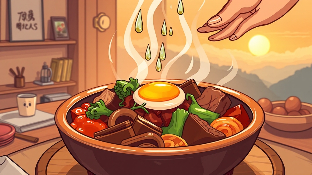 요리가 선사하는 변화 (cartoon 스타일)