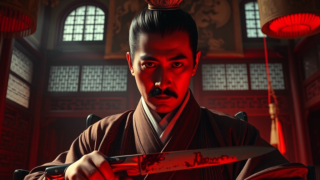 갑신사화와 역사적 배경 (realistic 스타일)