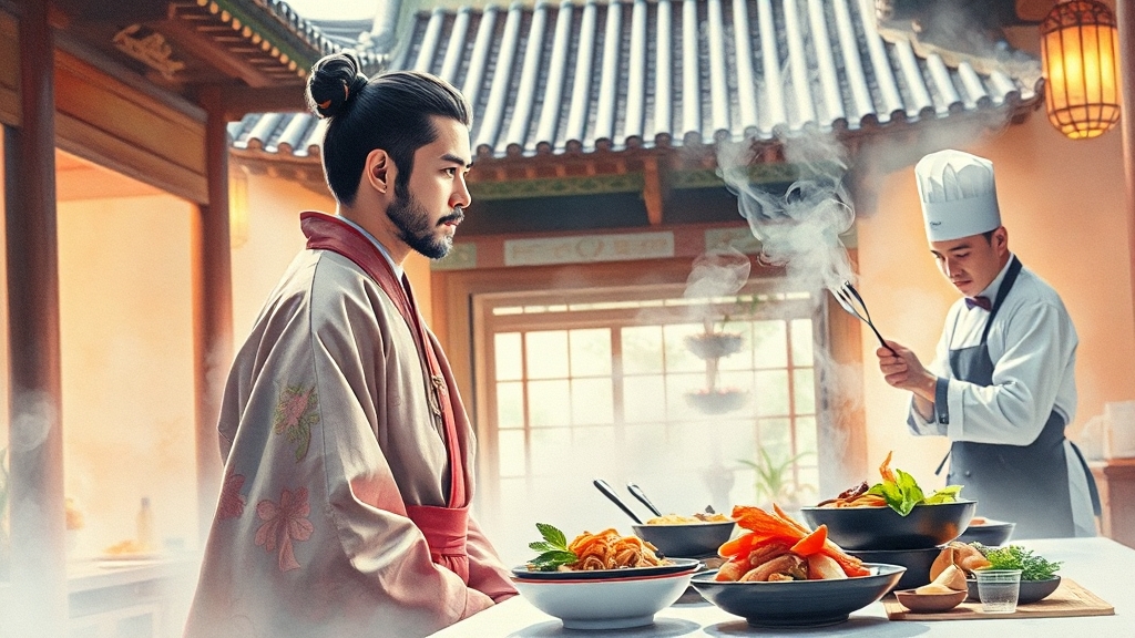 드라마와 원작 비교 분석 (watercolor 스타일)