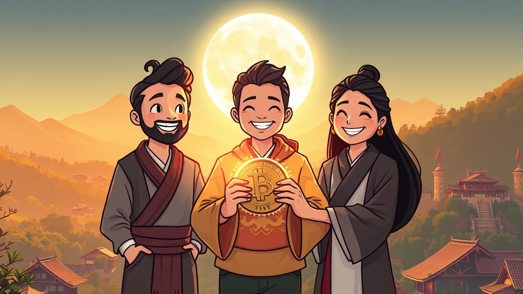 달에서의 우정과 모험 (illustration 스타일)