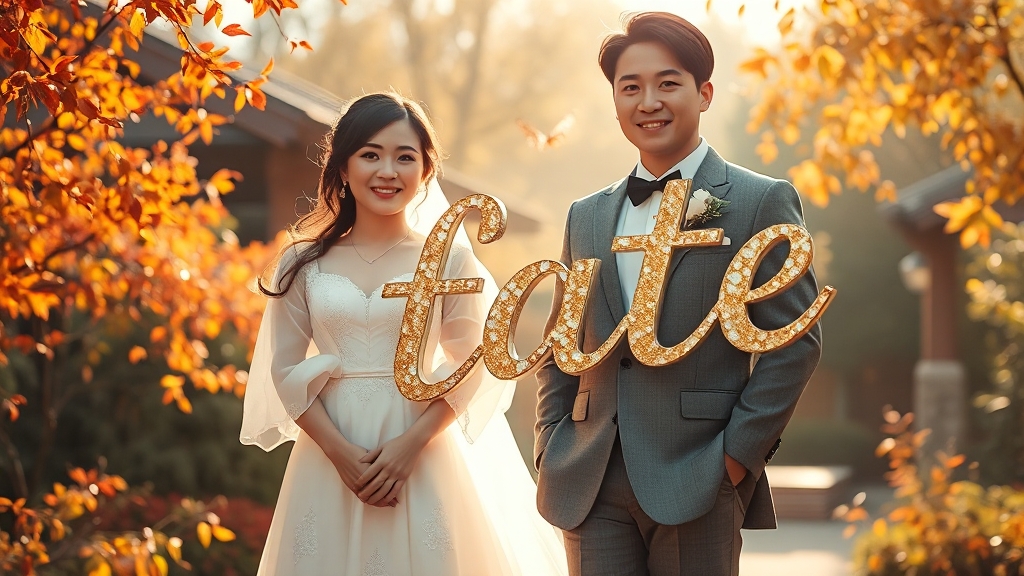 윤정수와의 결혼 스토리 (realistic 스타일)