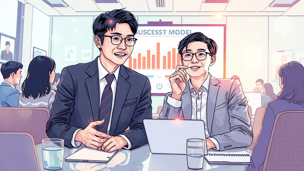 창업의 시작: 사업 아이템 발굴 (illustration 스타일)