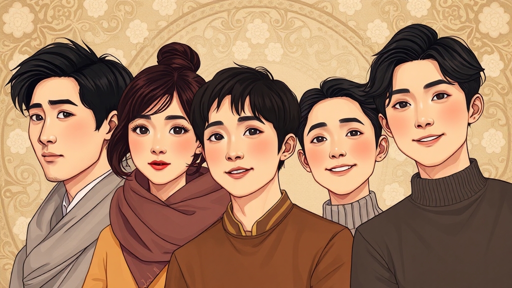 신사장 프로젝트의 특별출연진 (illustration 스타일)
