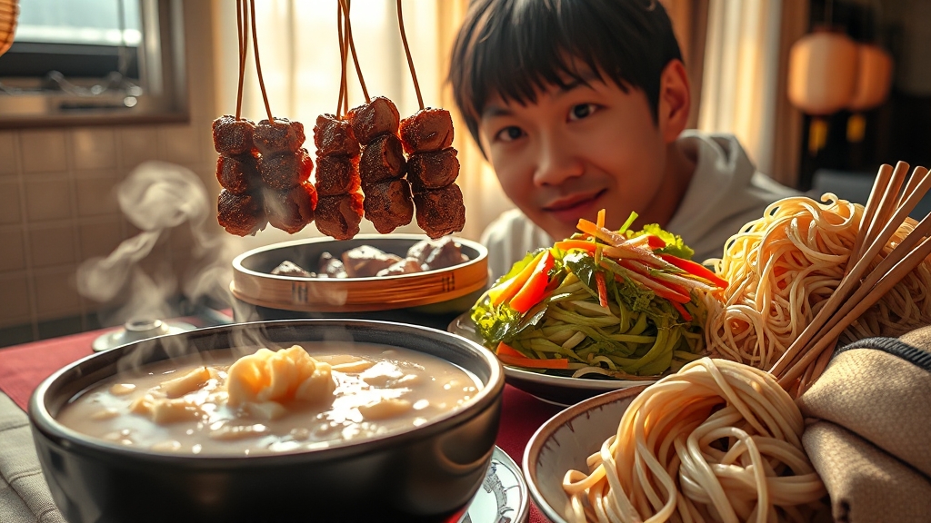 음식에 담긴 이야기 (realistic 스타일)