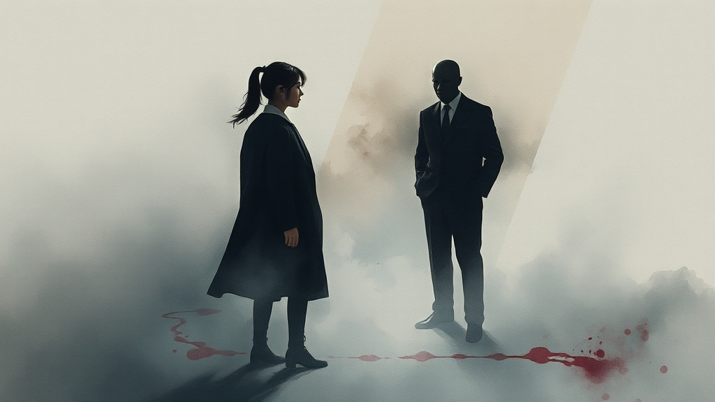 5화 예고: 더욱 복잡해지는 사건 (watercolor 스타일)