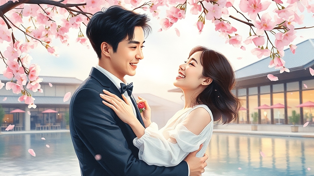 윤두준, 김슬기 재회 (watercolor 스타일)