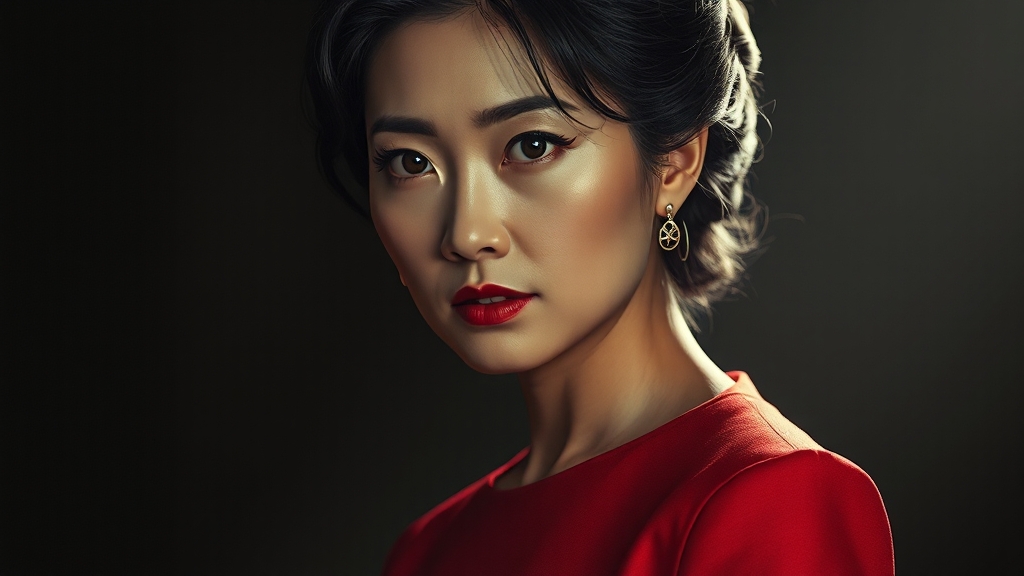 유진: 캐릭터와 연기 (realistic 스타일)