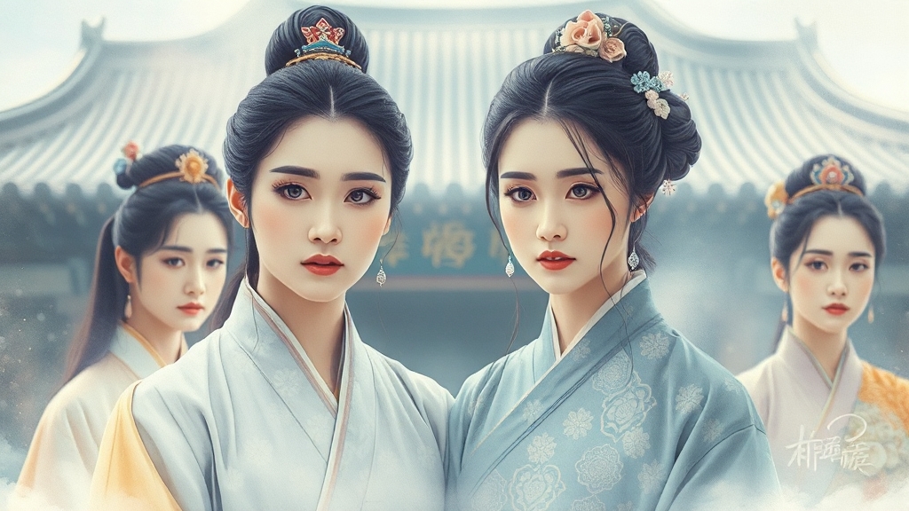 동이 등장인물 소개 (watercolor 스타일)