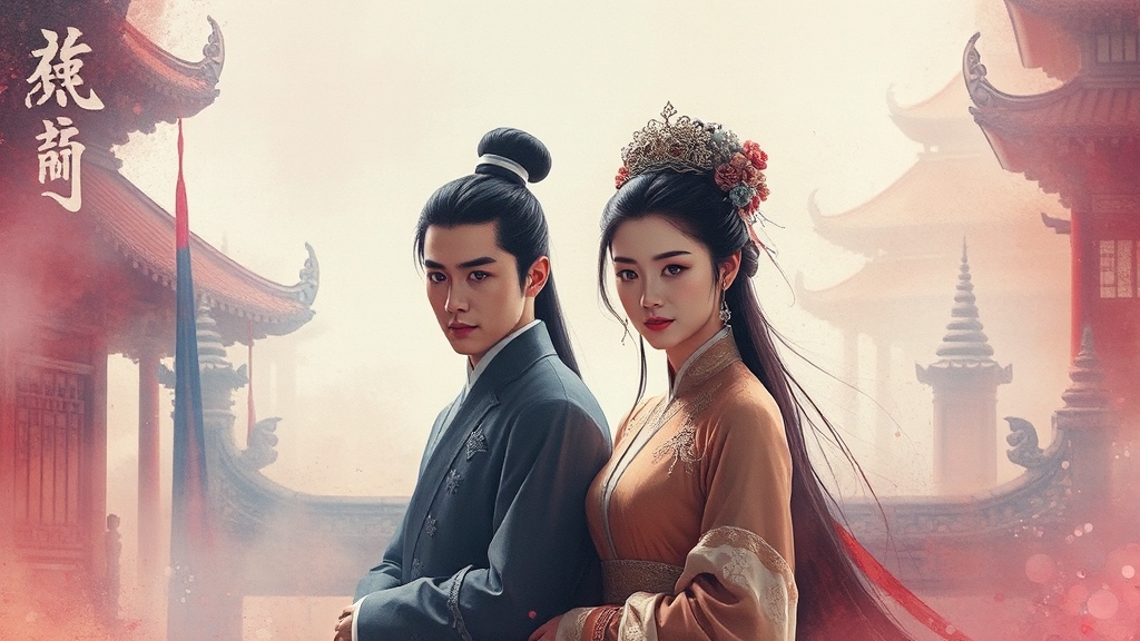 인현왕후 폐출과 장희빈의 몰락 (watercolor 스타일)