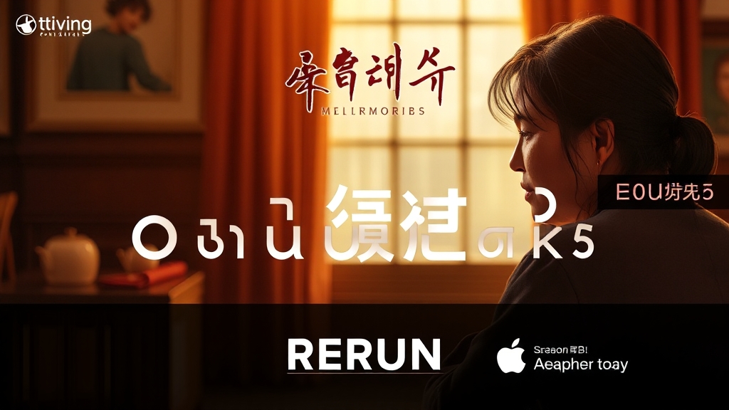 재방송 및 다시보기 정보 (realistic 스타일)