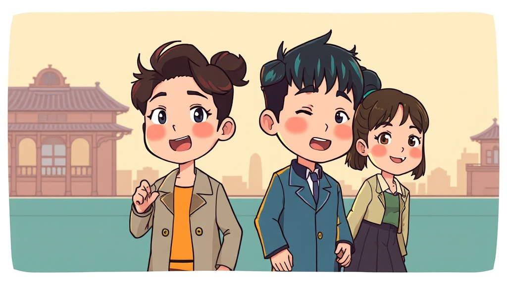 주요 등장인물 소개 (cartoon 스타일)